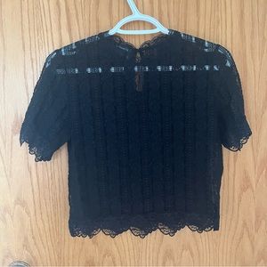 Sheer lace top